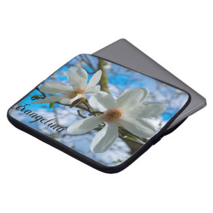 Capa Para Notebook Super Primavera Magnolia Blossom Nome Personalizad