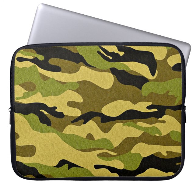 Capa Para Notebook Superfície do soldado da camuflagem de textura (Frente)