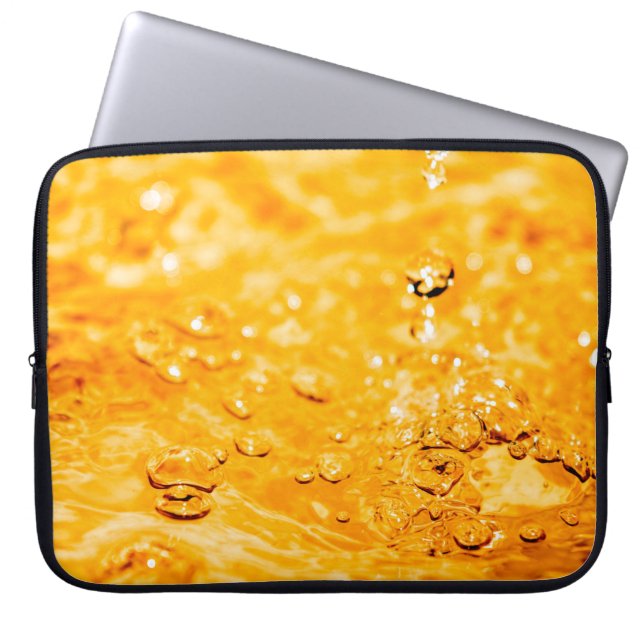 Capa Para Notebook Superfície limpa líquida com ondulação de água (Frente)