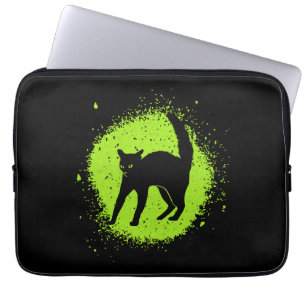 Capa Para Notebook Superstição de Gatos Negros Halloween Gatos Assust