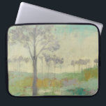 Capa Para Notebook Suporte de Árvore<br><div class="desc">Pista de árvore II por Jennifer Goldberger. Apresenta árvores em cores mudas contra um fundo verde.</div>