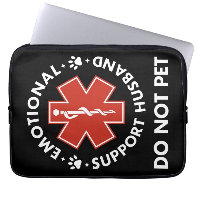 Capa Para Notebook Suporte Emocional Marido Não Pet (Frente)