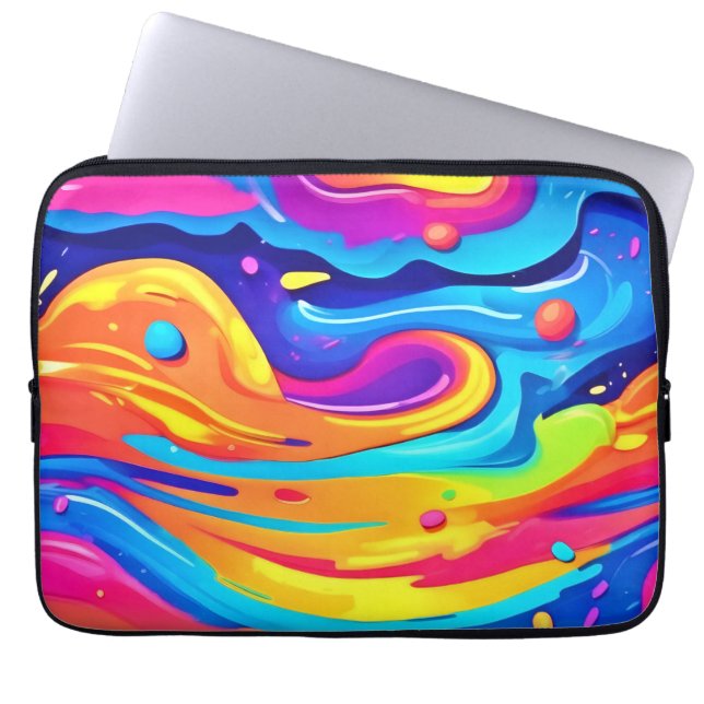 Capa Para Notebook Suportes de tinta cósmica (Frente)