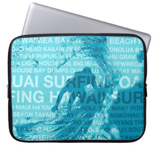Capa Para Notebook Surfando no Havaí GreenRoom Havaiana WetcaseLaptop