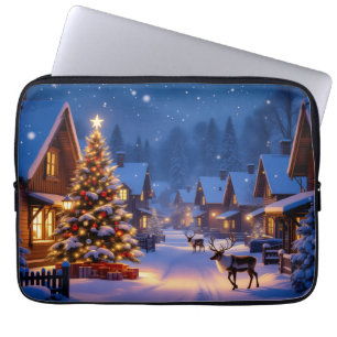 Capa Para Notebook Surpresa Adorável de Natal - Bolsa LovedElectronic