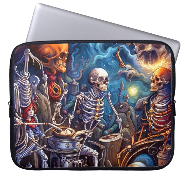 Capa Para Notebook Surreal Skeletons II (Frente)