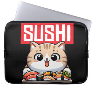 Capa Para Notebook Sushi Cat