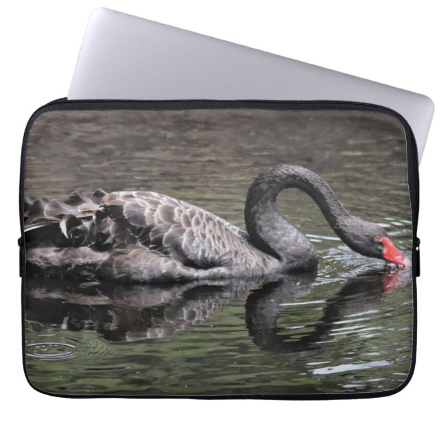 Capa Para Notebook Swan Negro (Frente)