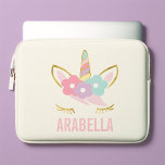 Capa Para Notebook Sweet Unicorn<br><div class="desc">Design personalizado de unicórnio feminino fofo.</div>
