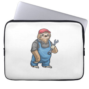 Capa Para Notebook T-Shirt Clássico da Chave do Mecânico Preguiça