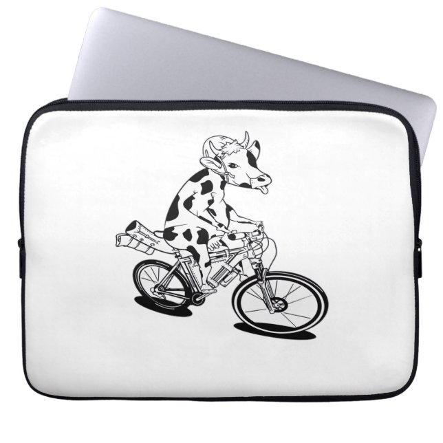 Capa Para Notebook T-Shirt Clássico de Bicicleta de Vaca (Frente)