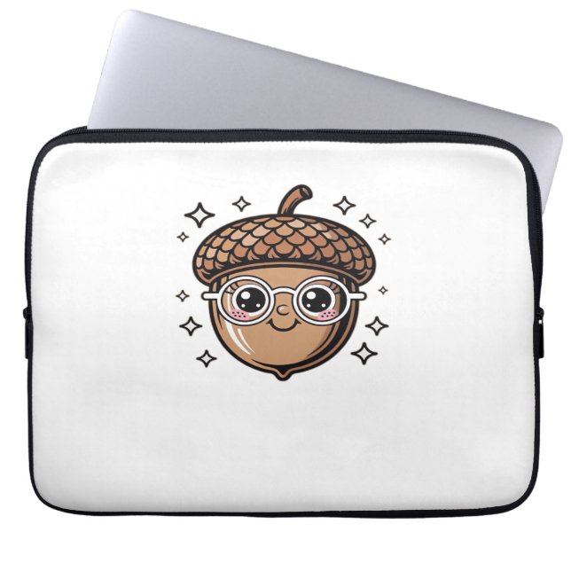 Capa Para Notebook T-Shirt clássico de bolota (Frente)