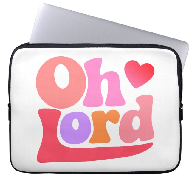 Capa Para Notebook T-Shirt oh lord (Frente)
