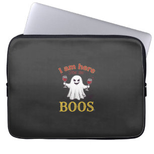 Capa Para Notebook Ta Aqui Boos Halloween Fantasma Copos de Vinho Ara