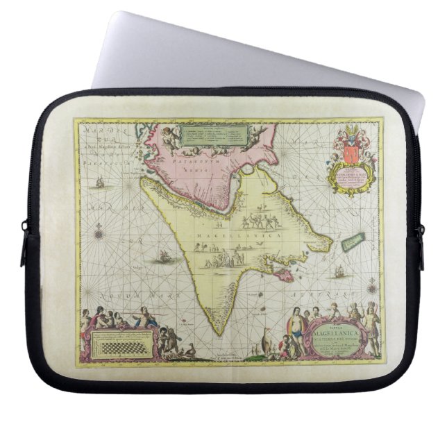 Capa Para Notebook Tabula Magellanica, Quatierrae del Fuego, placa 18 (Frente)