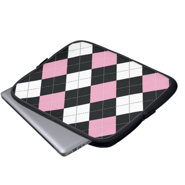 Capa Para Notebook Tabuleta & bolsa de laptop - Argyle QUADRADO - (Frente Inferior)