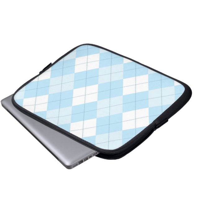 Capa Para Notebook Tabuleta & bolsa de laptop - Argyle QUADRADO - (Frente Inferior)