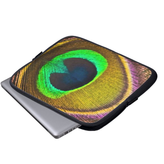 Capa Para Notebook Tabuleta & bolsa de laptop - pena do pavão (Frente Inferior)