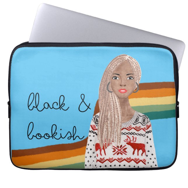 Capa Para Notebook Tampa do Livro Preto (Frente)