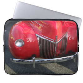 Capa Para Notebook Tampa para laptop com carro vintage vermelho dos a
