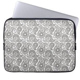 Capa Para Notebook Tangerine Black Paisley