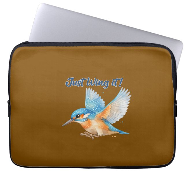 Capa Para Notebook Tapete de Banho Kingfisher (Frente)