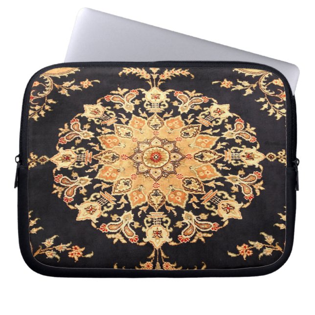 Capa Para Notebook Tapete de Carpete Turco Persa Oriental (Frente)