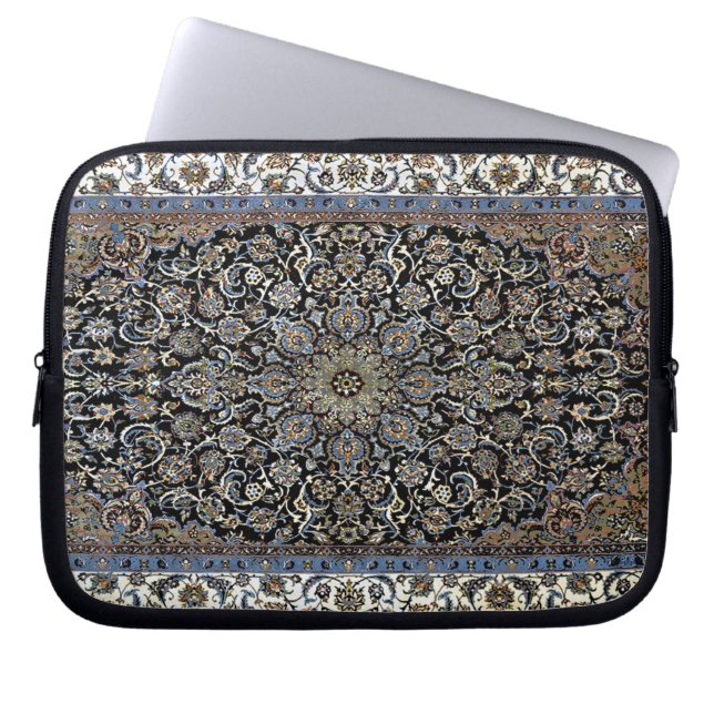 Capa Para Notebook Tapete Floral Oriental Persa Turco (Frente)