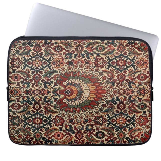 Capa Para Notebook Tapete Persa Turco Oriental Antigo (Frente)