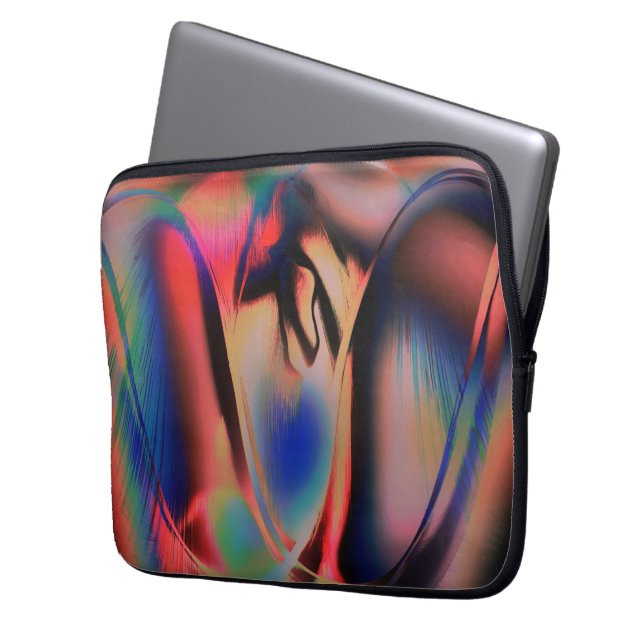 Capa Para Notebook Tarde artificial, estilo de pele inflada (Frente Esquerda)