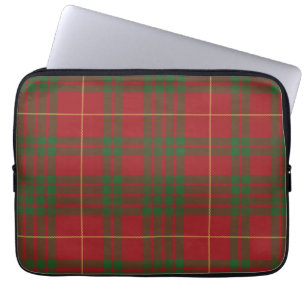 Capa Para Notebook Tartan Clan MacTavish Xadrez Vermelho Verde Verifi