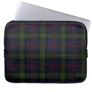 Capa Para Notebook Tartan Clan Malcolm Xadrez Olive Green Purple Chec