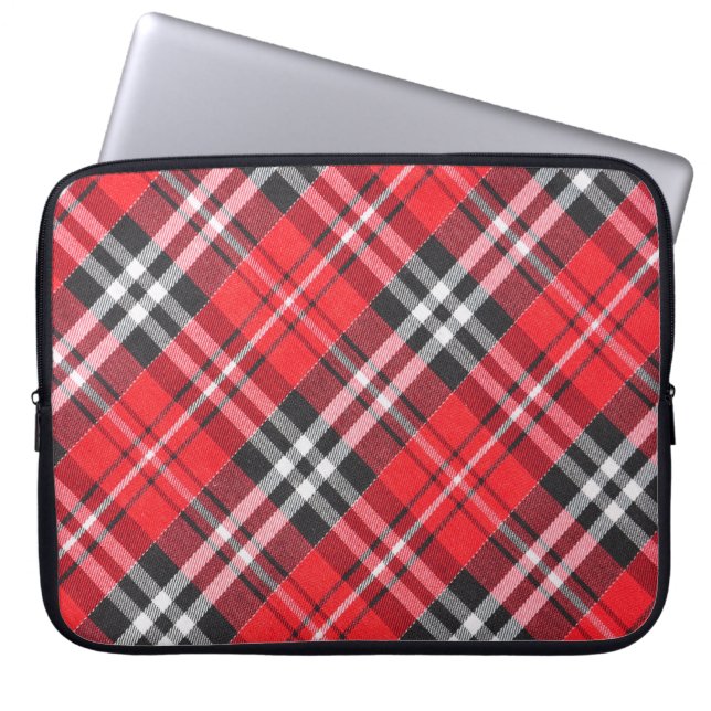 Capa Para Notebook Tartan Cloth Pattern Top View (Frente)