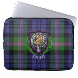 Capa Para Notebook Tartan e Brasão do Clã Escocês Baird 