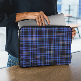 Capa Para Notebook Tartan Escocês Azul Escuro