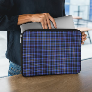 Capa Para Notebook Tartan Escocês Azul Escuro