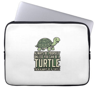 Capa Para Notebook Tartaruga Engraçada Seja Você Mesmo Camisa Vintage