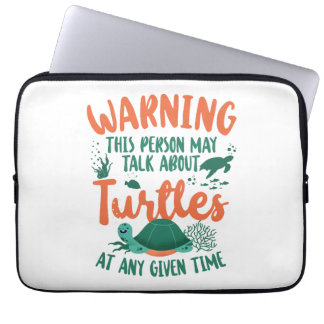 Capa Para Notebook Tartaruga Marítima Alerta Isto