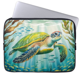 Capa Para Notebook Tartaruga Pintada