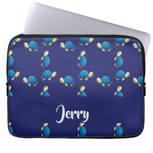 Capa Para Notebook tartarugas azuis