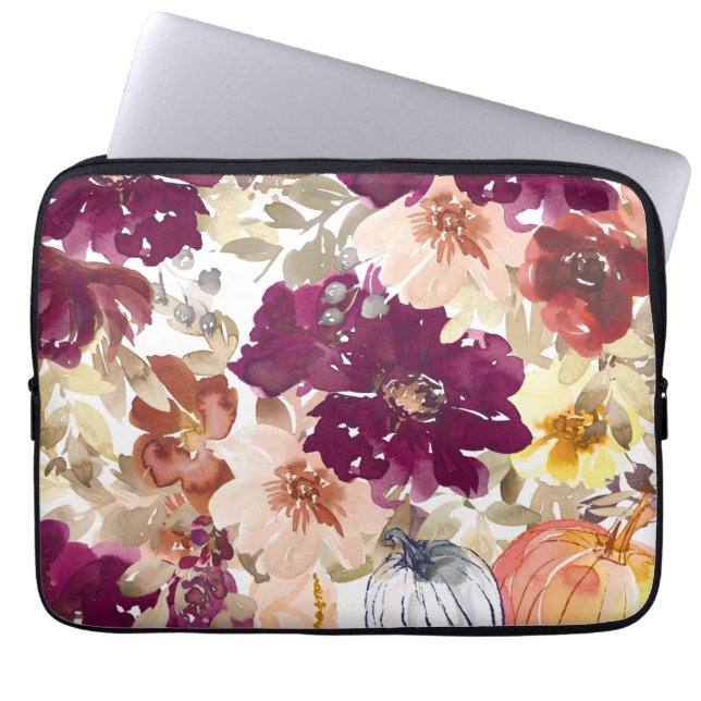 Capa Para Notebook Tatuagem Floral (Frente)