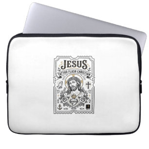 Capa Para Notebook Tatuagem Jesus Flash Cristão Jesus Tatuagem Flash