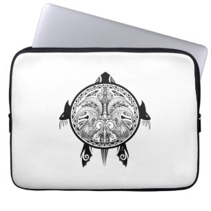 Capa Para Notebook Tatuagem Tribal Turtle