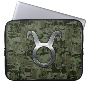 Capa Para Notebook Taurus assina em Woodland Camuflagem Digital Verde