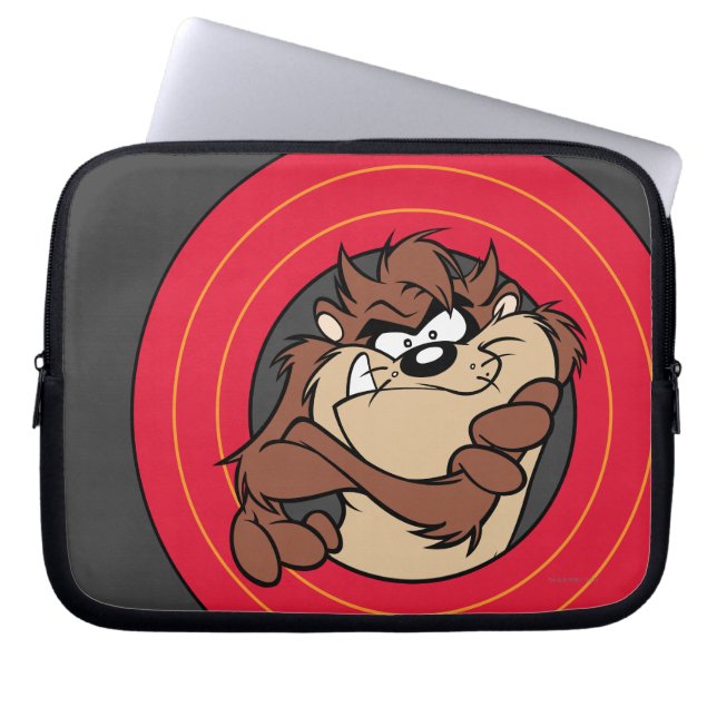 Capa Para Notebook TAZ™ através dos círculos do LOONEY TUNS™ (Frente)