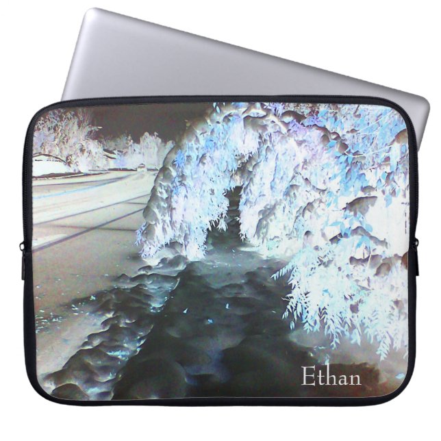 Capa Para Notebook Teal de Brilho de Leite (Frente)
