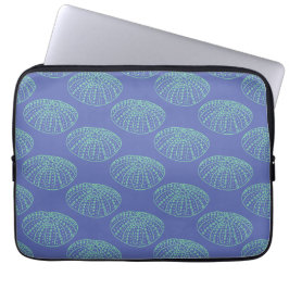 Capa Para Notebook Teal em Urchin Marinho Azul Destraído Pela Mão