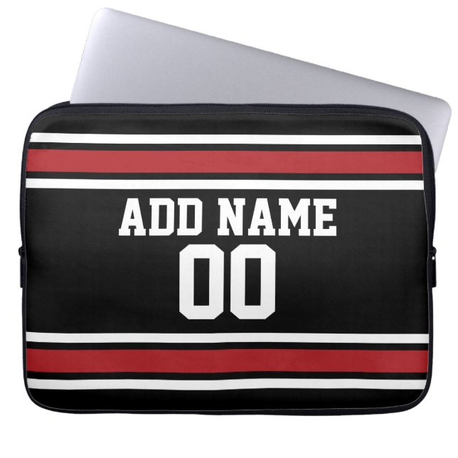 Capa Para Notebook Team Jersey com nome e número personalizados (Frente)