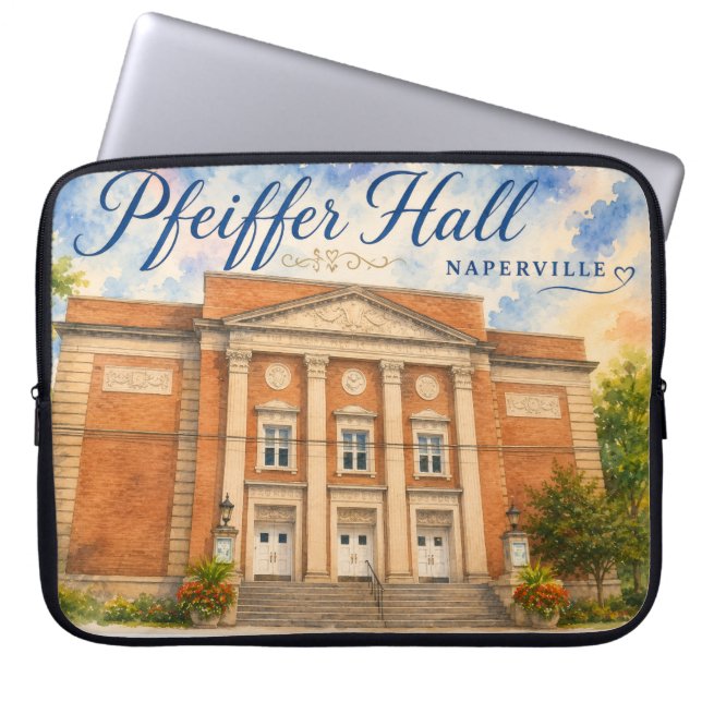 Capa Para Notebook Teatro Pfeiffer Hall Naperville Illinois lembrança (Frente)