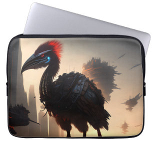 Capa Para Notebook "Techno-Feather: O Futuro Robô Emu"